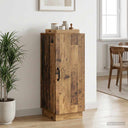vidaXL Dressoir Wit 33 x 34,5 x 87 cm Bewerkt hout