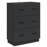 vidaXL Ladekast Zwart 66 x 34,5 x 87 cm Bewerkt hout