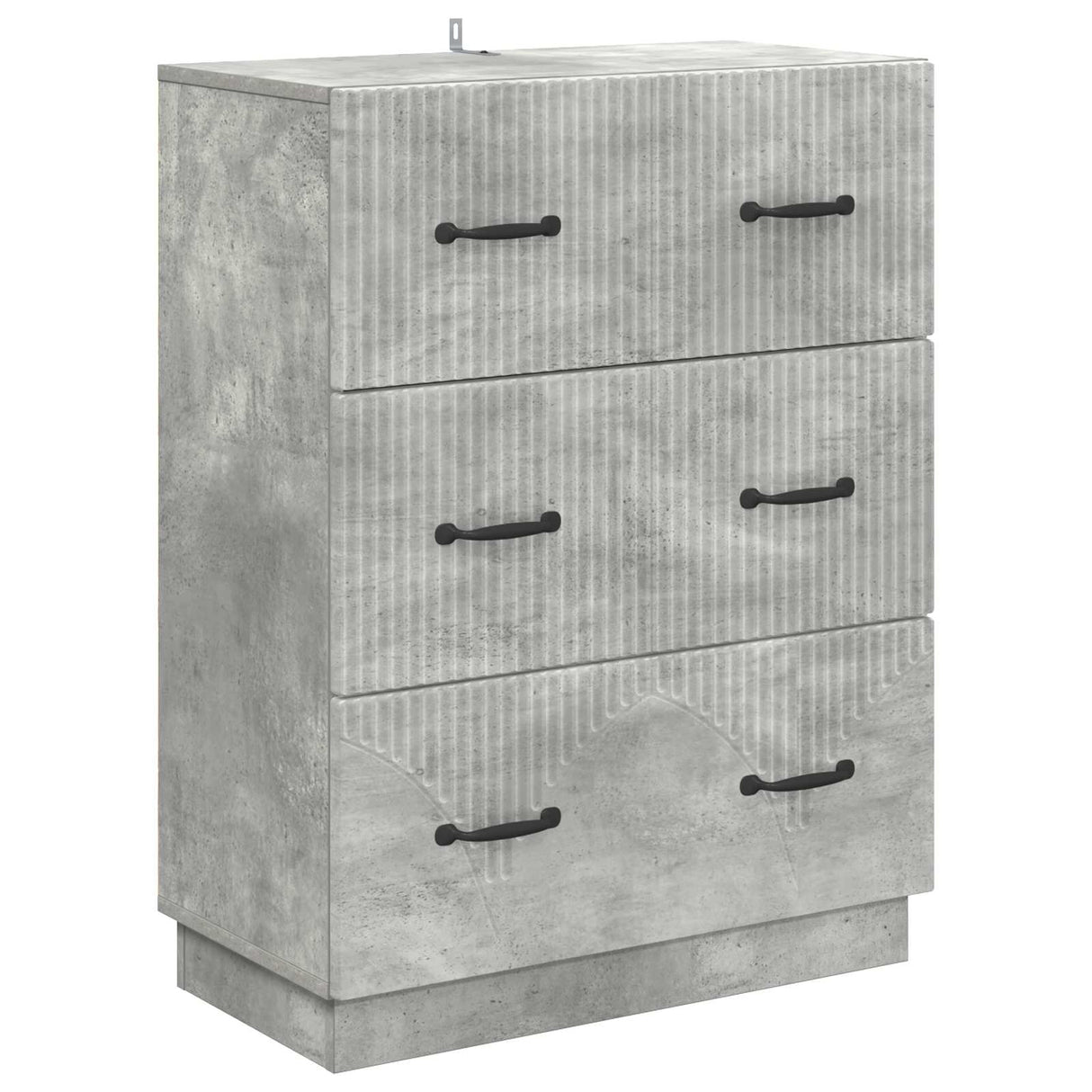 vidaXL Ladekast Zwart 66 x 34,5 x 87 cm Bewerkt hout
