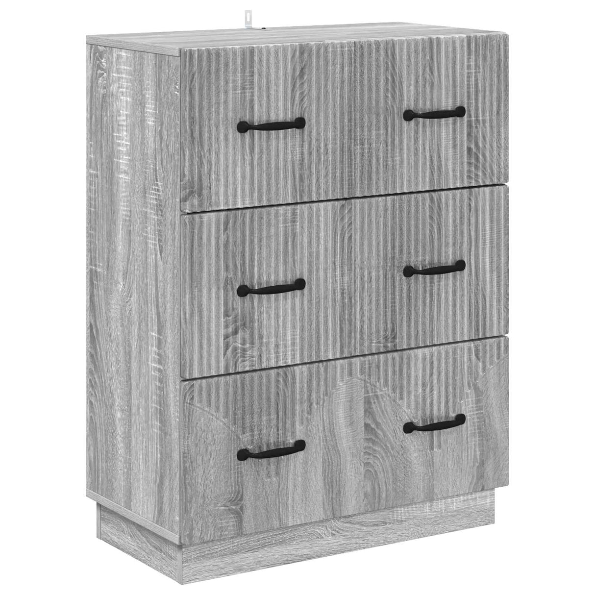 vidaXL Ladekast Zwart 66 x 34,5 x 87 cm Bewerkt hout