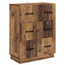 vidaXL Ladekast Zwart 66 x 34,5 x 87 cm Bewerkt hout