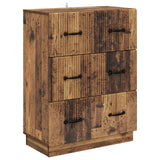 vidaXL Ladekast Zwart 66 x 34,5 x 87 cm Bewerkt hout