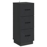 vidaXL Ladekast Zwart 33 x 34,5 x 87 cm Bewerkt hout