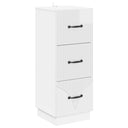 vidaXL Ladekast Zwart 33 x 34,5 x 87 cm Bewerkt hout