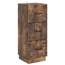 vidaXL Ladekast Zwart 33 x 34,5 x 87 cm Bewerkt hout