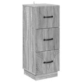 vidaXL Ladekast Zwart 33 x 34,5 x 87 cm Bewerkt hout