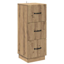 vidaXL Ladekast Zwart 33 x 34,5 x 87 cm Bewerkt hout