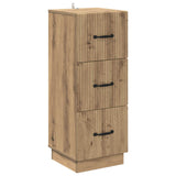 vidaXL Ladekast Zwart 33 x 34,5 x 87 cm Bewerkt hout