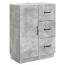 vidaXL Dressoir met lade Zwart 66 x 34,5 x 87 cm Bewerkt hout