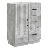 vidaXL Dressoir met lade Zwart 66 x 34,5 x 87 cm Bewerkt hout