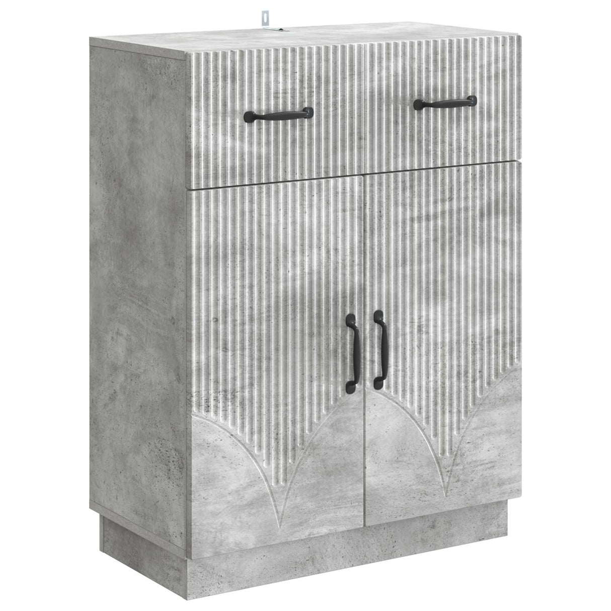 vidaXL Sideboard with Drawer Black 66 x 34.5 x 87 cm Engineered Wood