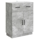vidaXL Sideboard with Drawer Black 66 x 34.5 x 87 cm Engineered Wood
