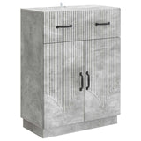 vidaXL Sideboard with Drawer Black 66 x 34.5 x 87 cm Engineered Wood