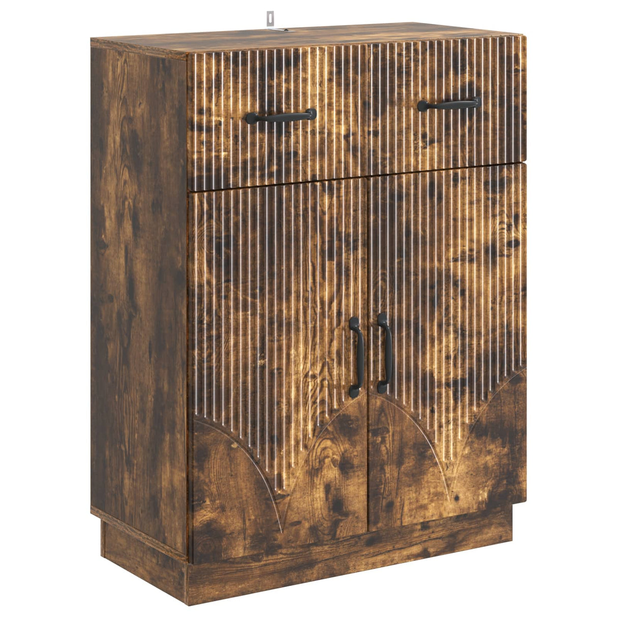 vidaXL Sideboard with Drawer Black 66 x 34.5 x 87 cm Engineered Wood