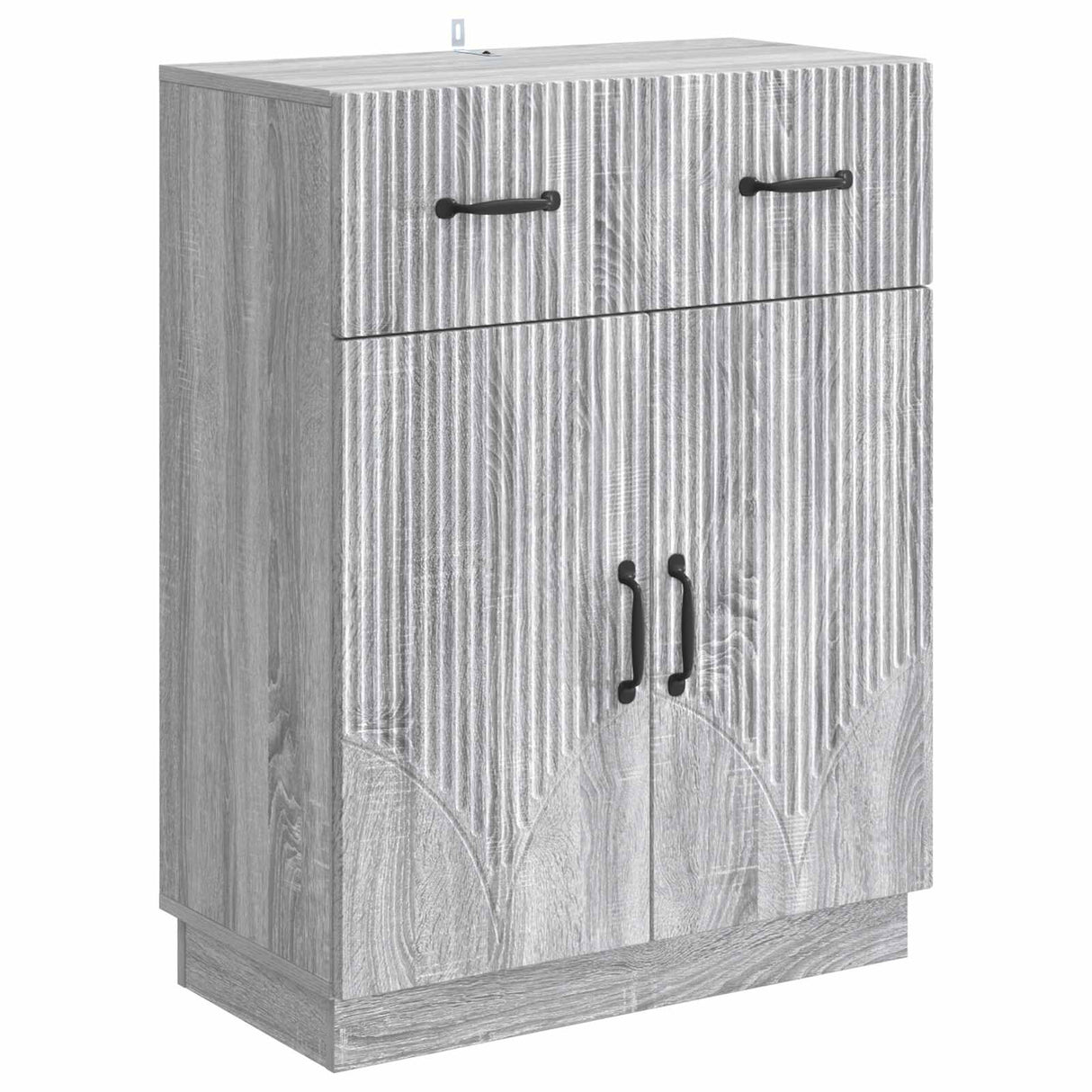 vidaXL Sideboard with Drawer Black 66 x 34.5 x 87 cm Engineered Wood