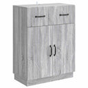 vidaXL Sideboard with Drawer Black 66 x 34.5 x 87 cm Engineered Wood
