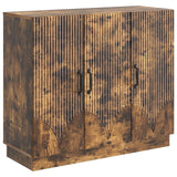 vidaXL Dressoir Zwart 89 x 34,5 x 77 cm Bewerkt hout
