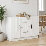 vidaXL Dressoir met lade Wit 89 x 34,5 x 57 cm Bewerkt hout