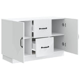vidaXL Dressoir met lade Wit 89 x 34,5 x 57 cm Bewerkt hout