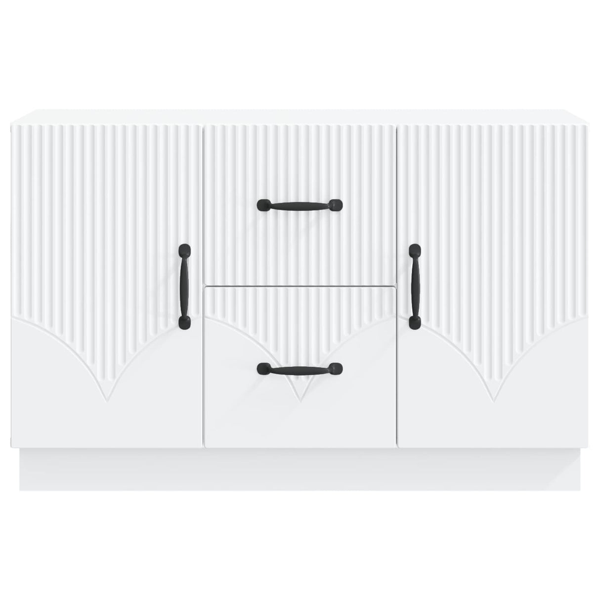 vidaXL Dressoir met lade Wit 89 x 34,5 x 57 cm Bewerkt hout