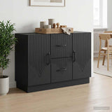 vidaXL Dressoir met lade Wit 89 x 34,5 x 57 cm Bewerkt hout