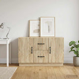 vidaXL Dressoir met lade Wit 89 x 34,5 x 57 cm Bewerkt hout