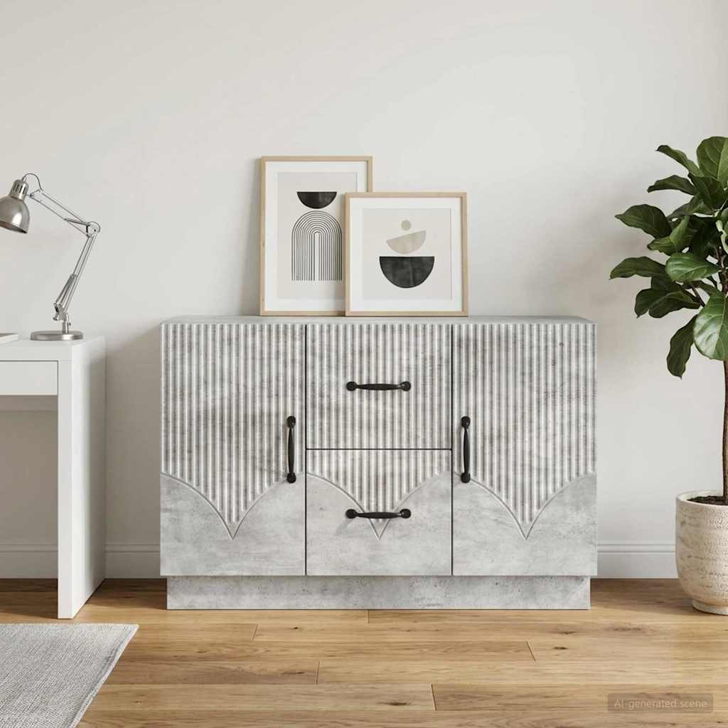 vidaXL Dressoir met lade Wit 89 x 34,5 x 57 cm Bewerkt hout
