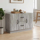 vidaXL Dressoir met lade Wit 89 x 34,5 x 57 cm Bewerkt hout