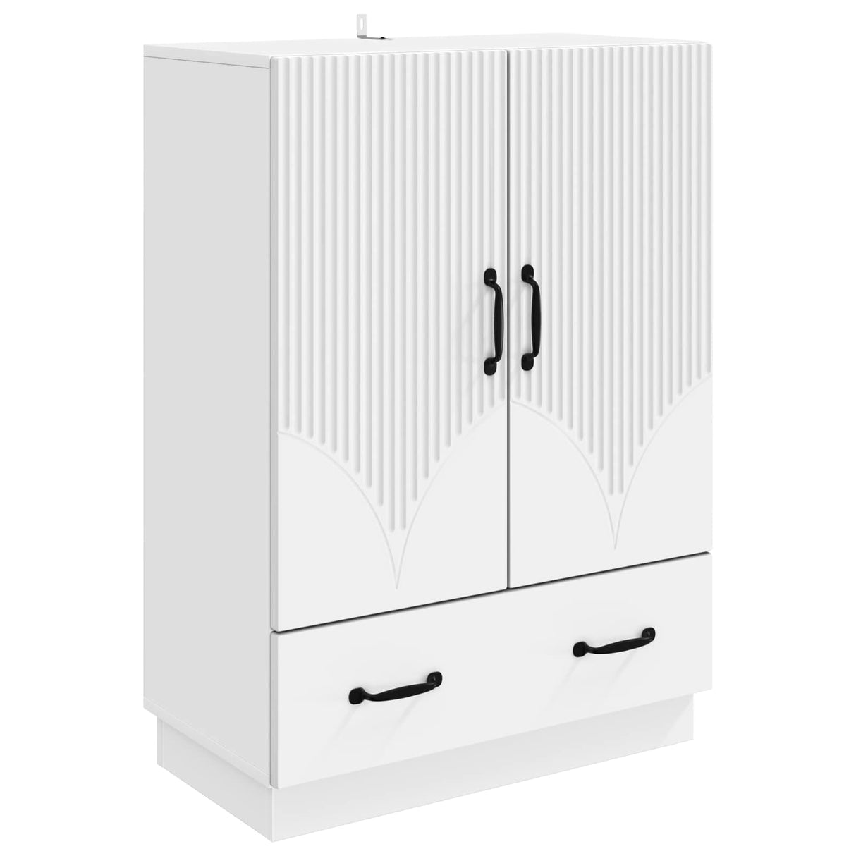 vidaXL Sideboard with Drawer White 66x34.5x92 cm Engineered Wood
