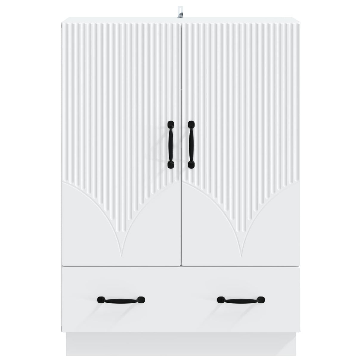 vidaXL Sideboard with Drawer White 66x34.5x92 cm Engineered Wood