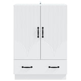 vidaXL Sideboard with Drawer White 66x34.5x92 cm Engineered Wood