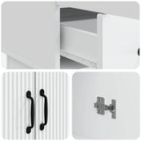 vidaXL Sideboard with Drawer White 66x34.5x92 cm Engineered Wood