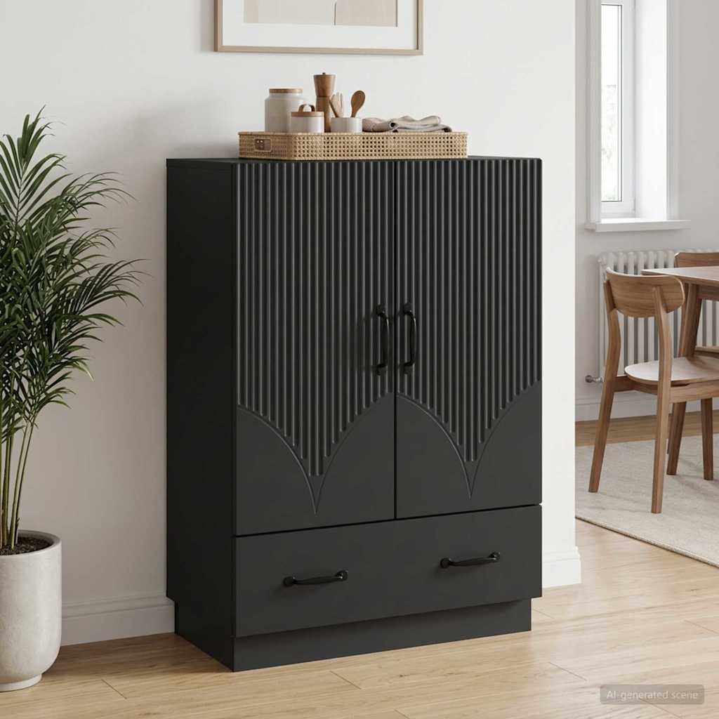vidaXL Sideboard with Drawer White 66x34.5x92 cm Engineered Wood