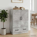 vidaXL Sideboard with Drawer White 66x34.5x92 cm Engineered Wood