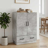 vidaXL Sideboard with Drawer White 66x34.5x92 cm Engineered Wood