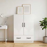 vidaXL Sideboard with Drawer White 66x34.5x92 cm Engineered Wood