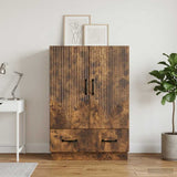 vidaXL Sideboard with Drawer White 66x34.5x92 cm Engineered Wood