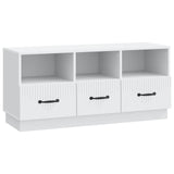 vidaXL TV Cabinet with Drawer White 102x34.5x47 cm Engineered Wood