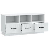 vidaXL TV Cabinet with Drawer White 102x34.5x47 cm Engineered Wood