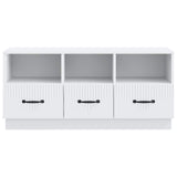 vidaXL TV Cabinet with Drawer White 102x34.5x47 cm Engineered Wood