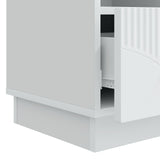 vidaXL TV Cabinet with Drawer White 102x34.5x47 cm Engineered Wood