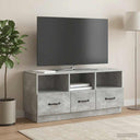vidaXL TV Cabinet with Drawer White 102x34.5x47 cm Engineered Wood