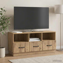 vidaXL TV Cabinet with Drawer White 102x34.5x47 cm Engineered Wood