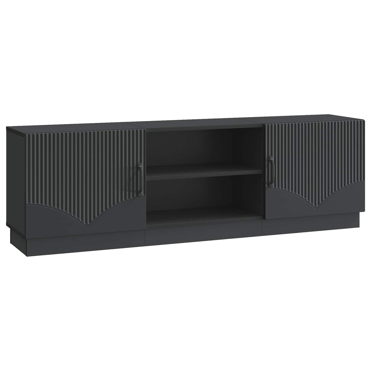 vidaXL TV Cabinet Black 150x31x47 cm Engineered Wood