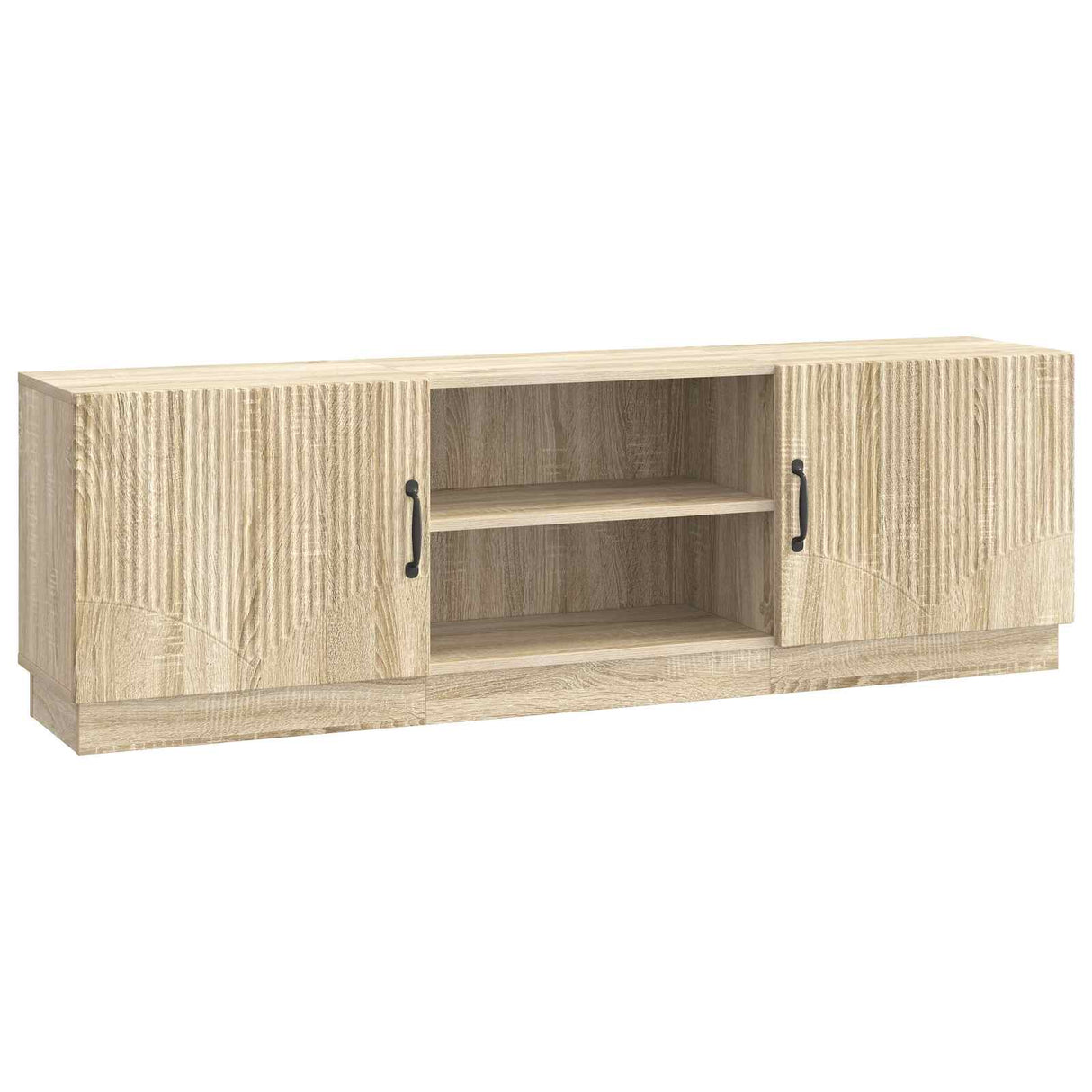 vidaXL TV Cabinet Black 150x31x47 cm Engineered Wood