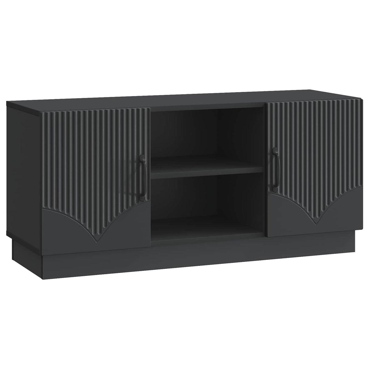 vidaXL TV Kast Zwart 102 x 34,5 x 47 cm Bewerkt hout