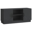 vidaXL TV Kast Zwart 102 x 34,5 x 47 cm Bewerkt hout