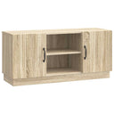 vidaXL TV Kast Zwart 102 x 34,5 x 47 cm Bewerkt hout