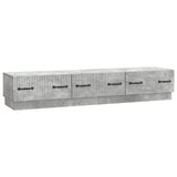 vidaXL TV Cabinet with Drawer Black 147 x 34.5 x 27 cm Engineered Wood