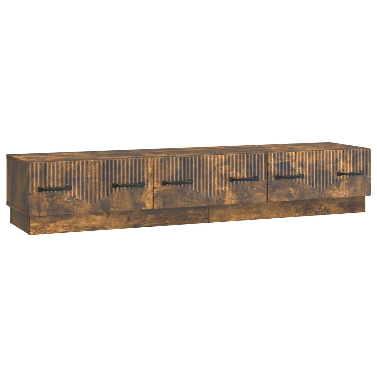 vidaXL TV Cabinet with Drawer Black 147 x 34.5 x 27 cm Engineered Wood